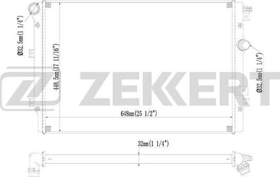 Zekkert MK-1231 - Radiators, Motora dzesēšanas sistēma autodraugiem.lv