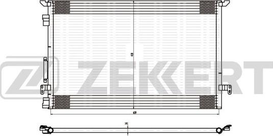 Zekkert MK-3041 - Kondensators, Gaisa kond. sistēma autodraugiem.lv