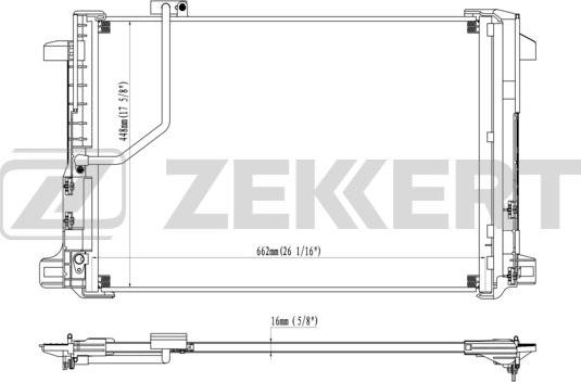 Zekkert MK-3076 - Kondensators, Gaisa kond. sistēma autodraugiem.lv