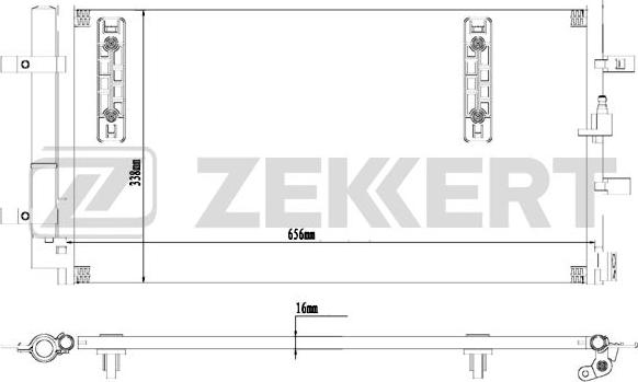 Zekkert MK-3179 - Kondensators, Gaisa kond. sistēma autodraugiem.lv