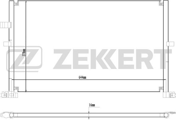 Zekkert MK-3177 - Kondensators, Gaisa kond. sistēma autodraugiem.lv