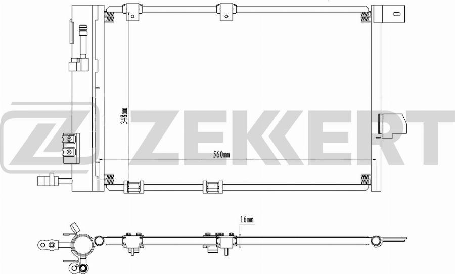 Zekkert MK-3205 - Kondensators, Gaisa kond. sistēma autodraugiem.lv