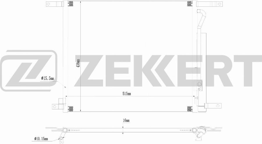 Zekkert MK-3200 - Kondensators, Gaisa kond. sistēma autodraugiem.lv