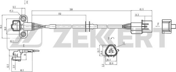 Zekkert SE-4049 - Impulsu devējs, Kloķvārpsta autodraugiem.lv