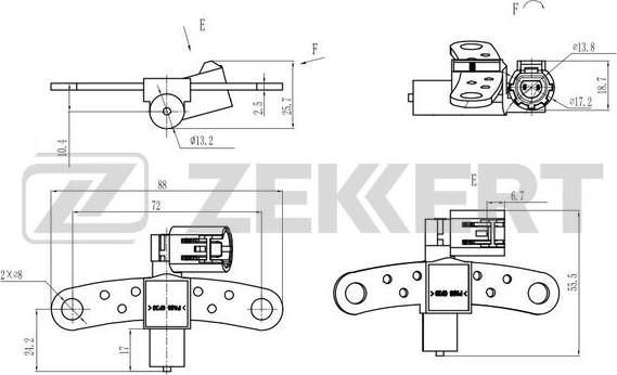 Zekkert SE-4044 - Impulsu devējs, Kloķvārpsta autodraugiem.lv