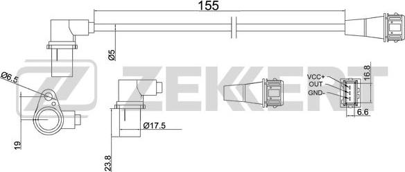 Zekkert SE-4018 - Impulsu devējs, Kloķvārpsta autodraugiem.lv