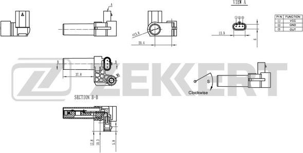 Zekkert SE-4013 - Impulsu devējs, Kloķvārpsta autodraugiem.lv