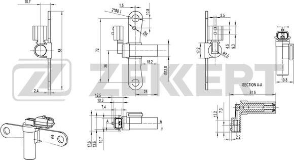 Zekkert SE-4032 - Impulsu devējs, Kloķvārpsta autodraugiem.lv