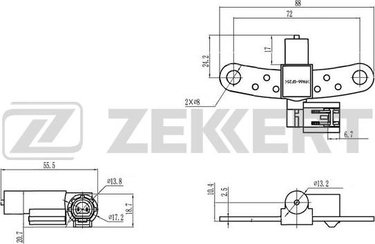 Zekkert SE-4122 - Impulsu devējs, Kloķvārpsta autodraugiem.lv