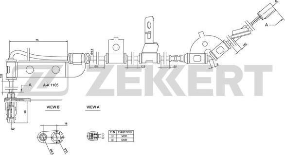 Zekkert SE-6096 - Devējs, Riteņu griešanās ātrums autodraugiem.lv