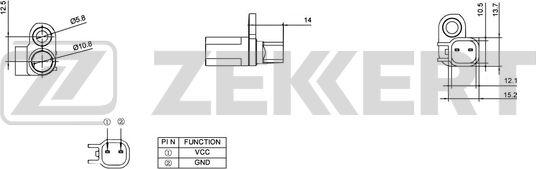 Zekkert SE-6055 - Devējs, Riteņu griešanās ātrums autodraugiem.lv