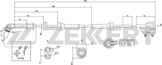 Zekkert SE-6050 - Devējs, Riteņu griešanās ātrums autodraugiem.lv