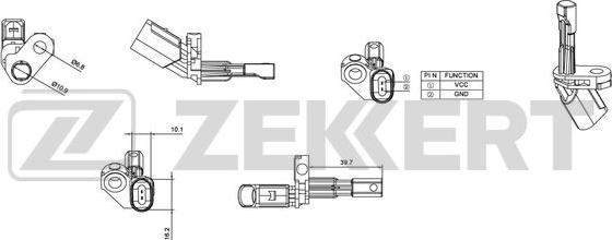 Zekkert SE-6009 - Devējs, Riteņu griešanās ātrums autodraugiem.lv
