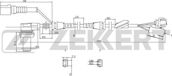 Zekkert SE-6002 - Devējs, Riteņu griešanās ātrums autodraugiem.lv