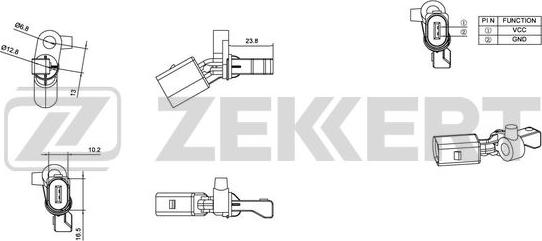 Zekkert SE-6014 - Devējs, Riteņu griešanās ātrums autodraugiem.lv