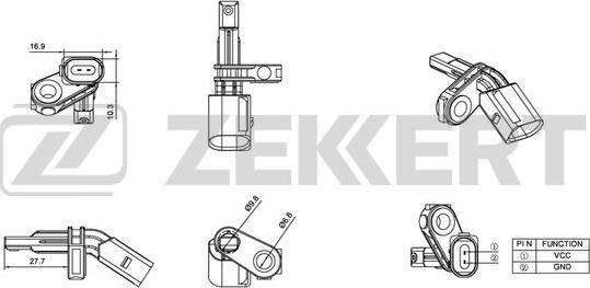 Zekkert SE-6015 - Devējs, Riteņu griešanās ātrums autodraugiem.lv