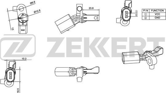 Zekkert SE-6013 - Devējs, Riteņu griešanās ātrums autodraugiem.lv