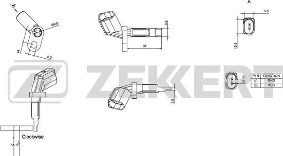 Zekkert SE-6024 - Devējs, Riteņu griešanās ātrums autodraugiem.lv