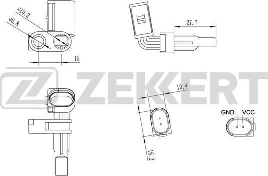 Zekkert SE-6026 - Devējs, Riteņu griešanās ātrums autodraugiem.lv