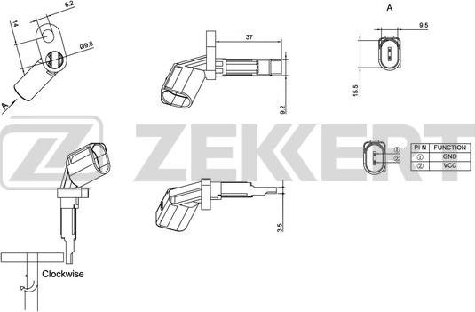 Zekkert SE-6023 - Devējs, Riteņu griešanās ātrums autodraugiem.lv