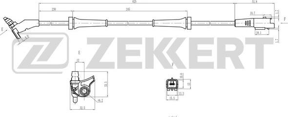 Zekkert SE-6195 - Devējs, Riteņu griešanās ātrums autodraugiem.lv