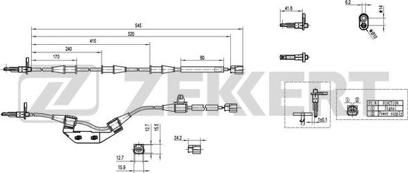 Zekkert SE-6151 - Devējs, Riteņu griešanās ātrums autodraugiem.lv