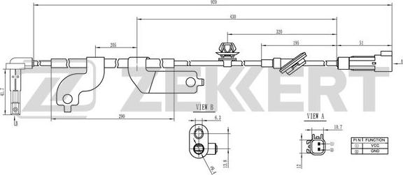 Zekkert SE-6163 - Devējs, Riteņu griešanās ātrums autodraugiem.lv