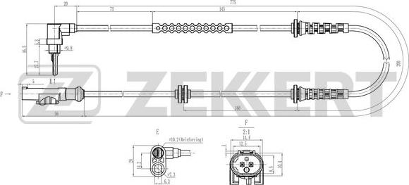 Zekkert SE-6189 - Devējs, Riteņu griešanās ātrums autodraugiem.lv