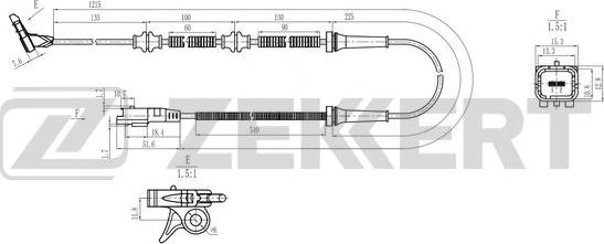 Zekkert SE-6241 - Devējs, Riteņu griešanās ātrums autodraugiem.lv