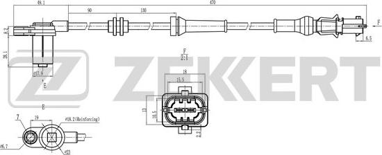 Zekkert SE-6203 - Devējs, Riteņu griešanās ātrums autodraugiem.lv