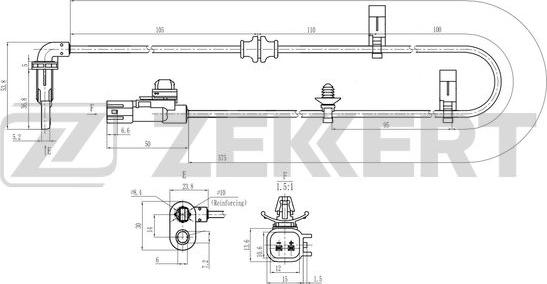 Zekkert SE-6214 - Devējs, Riteņu griešanās ātrums autodraugiem.lv