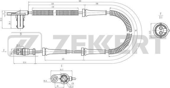 Zekkert SE-6212 - Devējs, Riteņu griešanās ātrums autodraugiem.lv