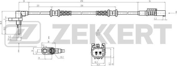 Zekkert SE-6225 - Devējs, Riteņu griešanās ātrums autodraugiem.lv