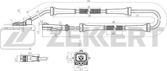 Zekkert SE-6221 - Devējs, Riteņu griešanās ātrums autodraugiem.lv