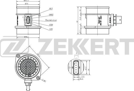 Zekkert SE-1094 - Devējs, Spiediens ieplūdes traktā autodraugiem.lv