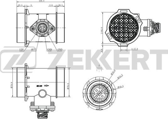 Zekkert SE-1090 - Devējs, Spiediens ieplūdes traktā autodraugiem.lv
