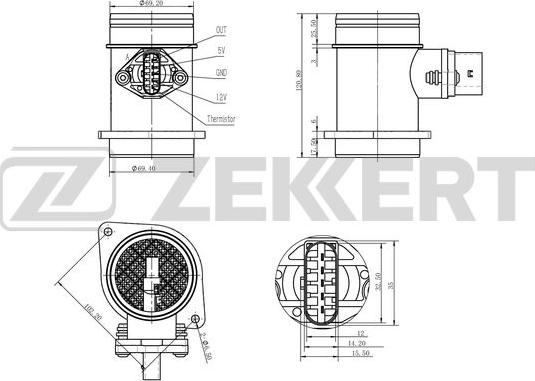 Zekkert SE-1024 - Gaisa masas mērītājs autodraugiem.lv