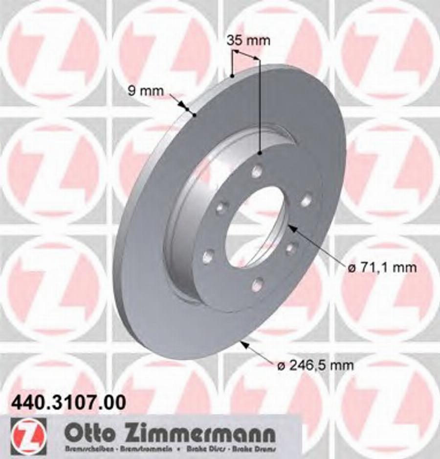 Zimmermann 440 3107 00 - Bremžu diski autodraugiem.lv