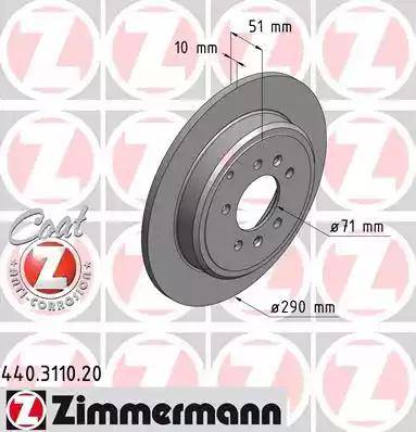 Zimmermann 440.3110.20 - Bremžu diski autodraugiem.lv