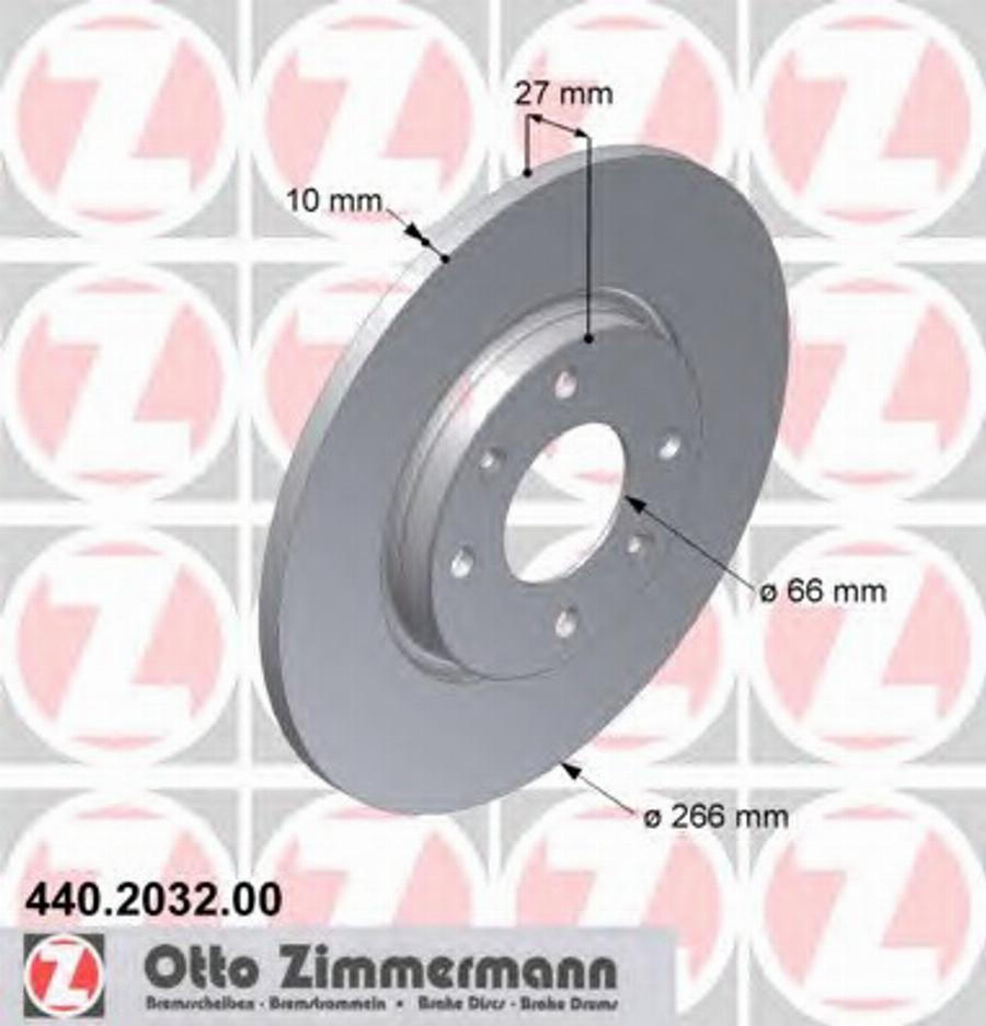 Zimmermann 440 2032 00 - Bremžu diski autodraugiem.lv