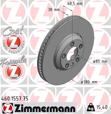 Zimmermann 460.1557.75 - Bremžu diski autodraugiem.lv