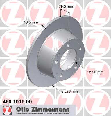 Zimmermann 460.1015.00 - Bremžu diski autodraugiem.lv