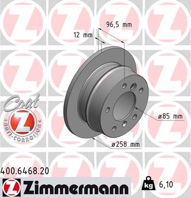 Zimmermann 400.6468.20 - Bremžu diski autodraugiem.lv