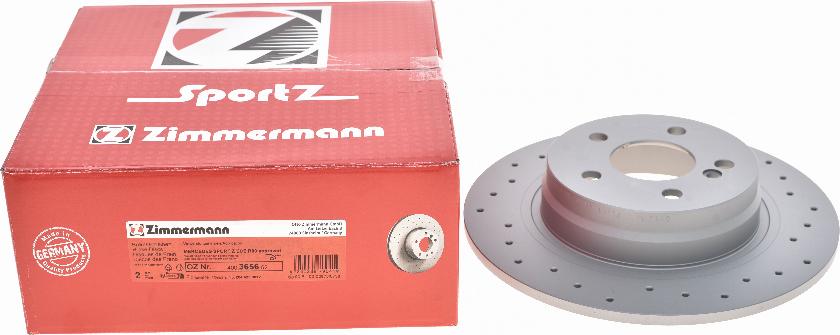 Zimmermann 400.3656.52 - Bremžu diski autodraugiem.lv