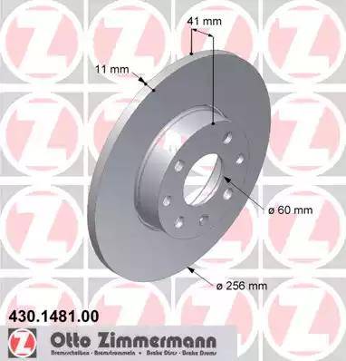 Zimmermann 430.1481.00 - Bremžu diski autodraugiem.lv