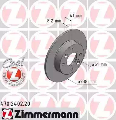Zimmermann 470.2402.20 - Bremžu diski autodraugiem.lv