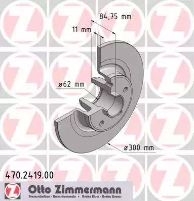 Zimmermann 470.2419.00 - Bremžu diski autodraugiem.lv