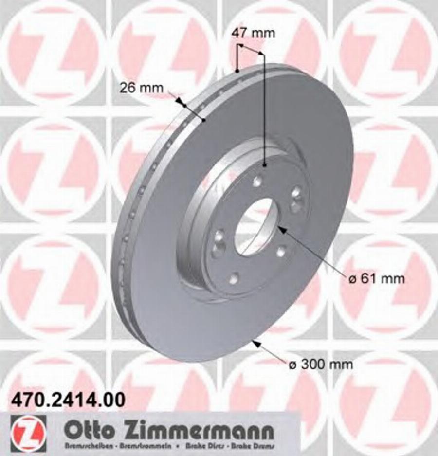 Zimmermann 470 2414 00 - Bremžu diski autodraugiem.lv