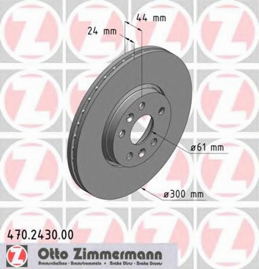 Zimmermann 470.2430.00 - Bremžu diski autodraugiem.lv