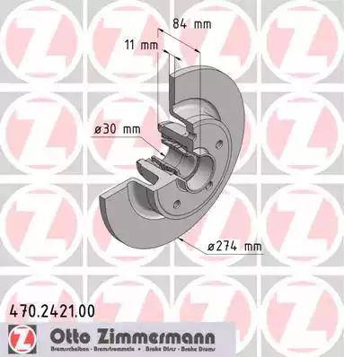 Zimmermann 470.2421.00 - Bremžu diski autodraugiem.lv